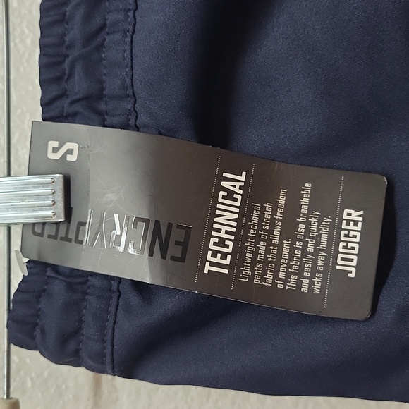 NWT Encrypted Navy Blue Joggers - Picture 3 of 11